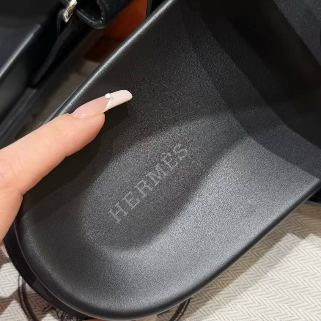 Sandales Chypre Hermès Noir