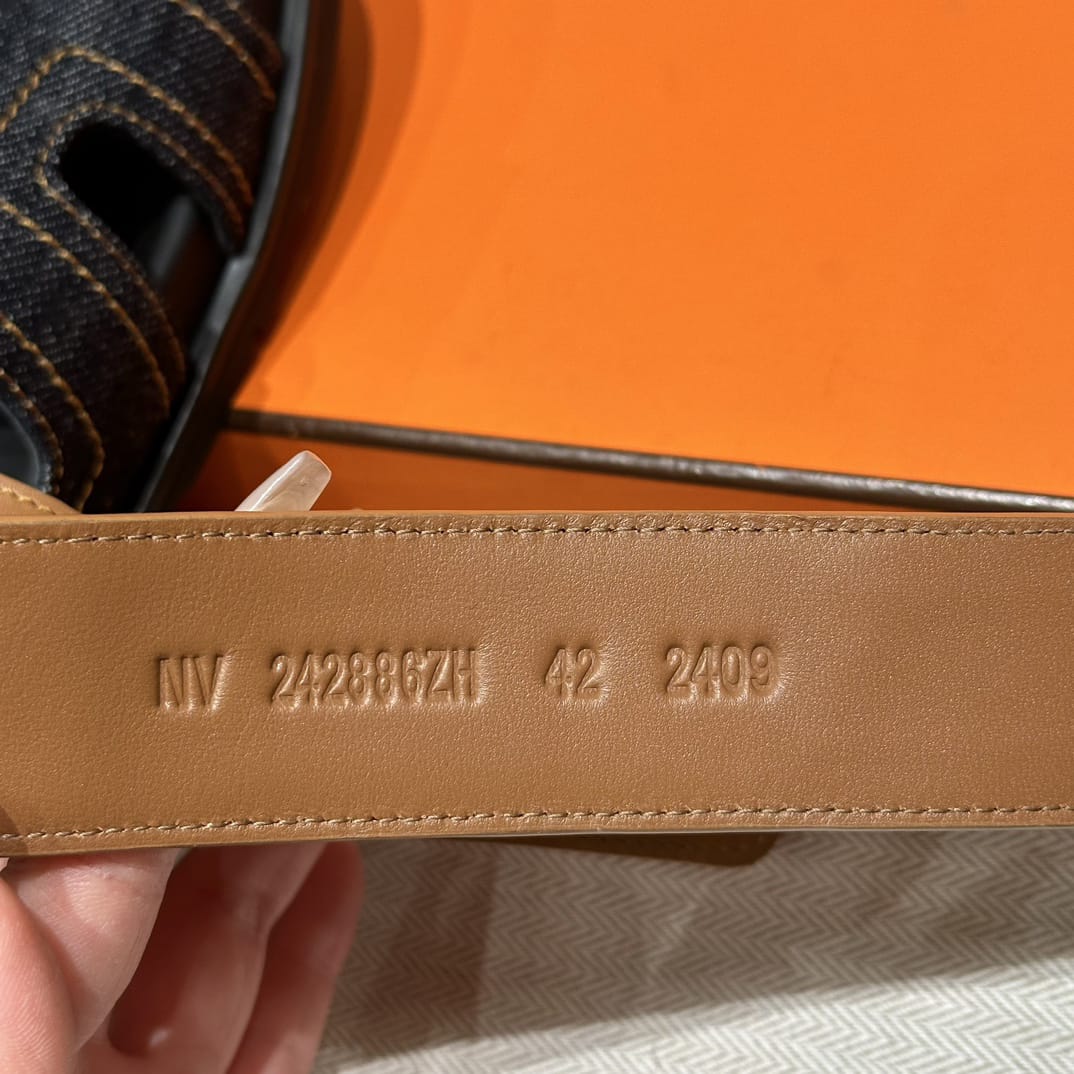 Sandales Chypre Hermès Jean & Camel