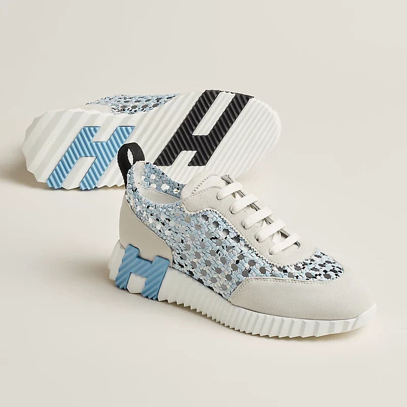 Sneakers Hermรจs bleu clair / blanc