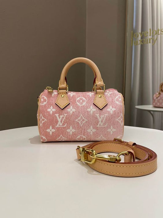 Sac Louis Vuitton Nano Speedy Rose
