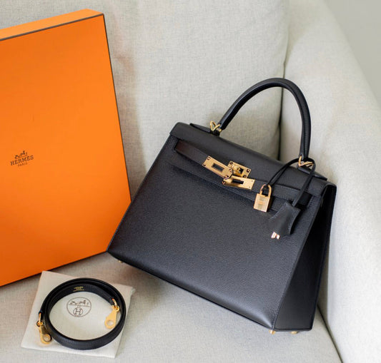 Sac Hermès Kelly Velours de Minuit
