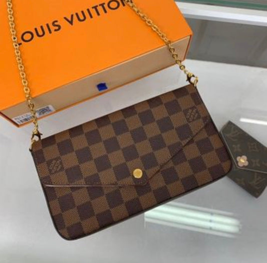 Pochette Louis Vuitton Félicie Marron