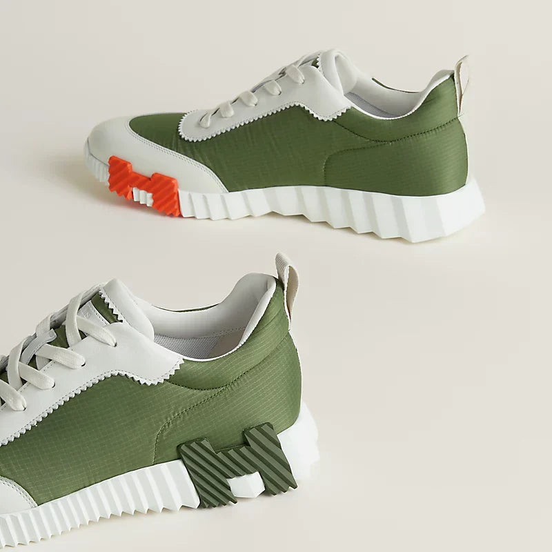 Sneakers Hermรจs matcha / blanc
