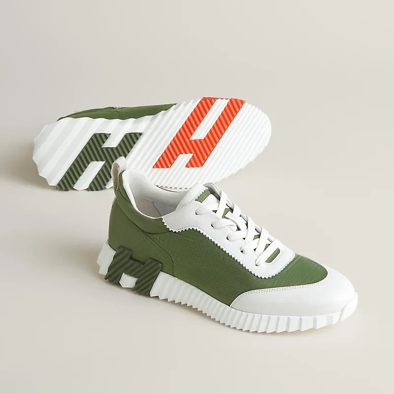 Sneakers Hermรจs matcha / blanc