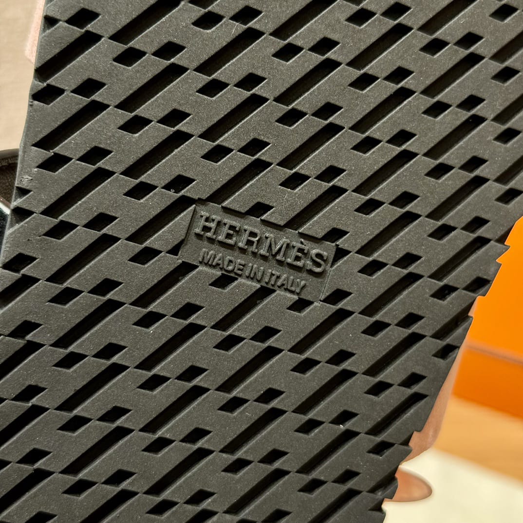 Sandales Chypre Hermès Rose & Noir