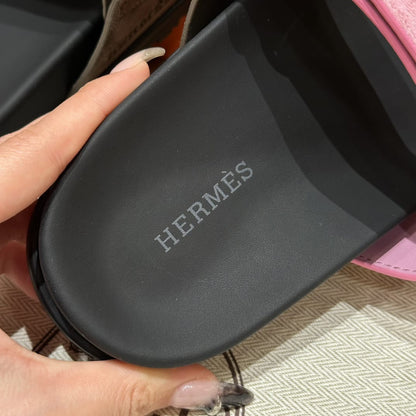 Sandales Chypre Hermès Marron & Rose