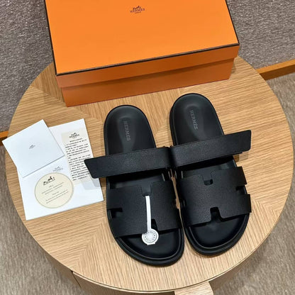 Sandales Chypre Hermès Noir