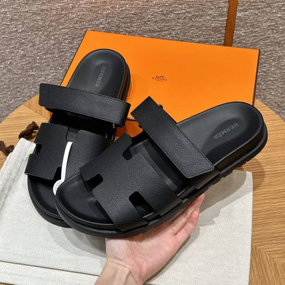 Sandales Chypre Hermès Noir