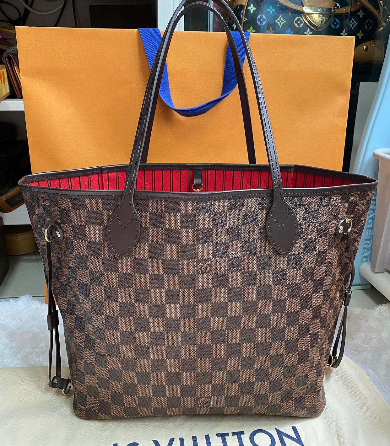 Sac Louis Vuitton Neverfull Marron